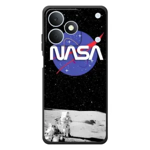 Силіконовый бампер з принтом "Наса" на RealMe Note 80 (Nasa на місяці)