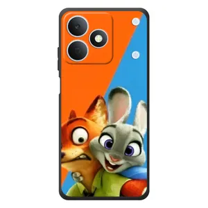 Чехлы ЗВЕРОПОЛИС для RealMe Note 80 (Ник и Хопс)