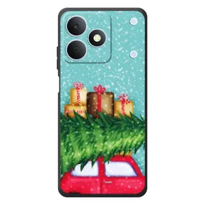Чехол Новогодняя Елка на RealMe Note 80 (Новогодние подарки)