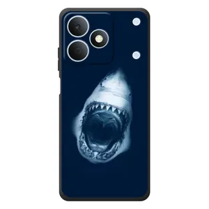 Силиконовый бампер с картинкой животных для RealMe Note 80 (Пасть Акулы)