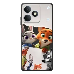 Силиконовый чехол с принтом Зоотрополіс для RealMe Note 80 (Персонажи Зоо)