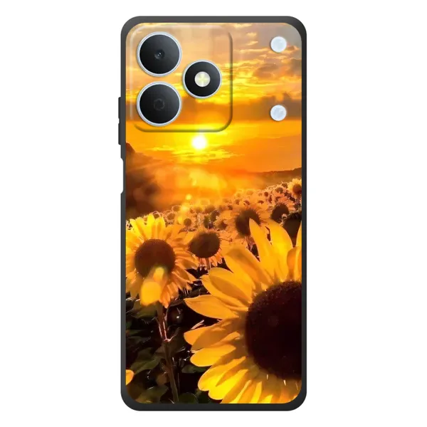 Чехол с рисунком «поле подсолнухов» для Realme Note 80