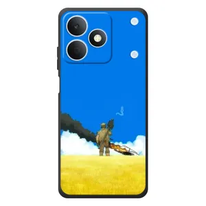 Чехлы на военную тематику для RealMe Note 80 (Попадание)