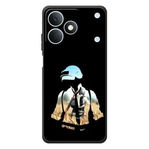 Силиконовый чехол с картинкой "Герой Pubg" на RealMe Note 80 (Пубг мен)