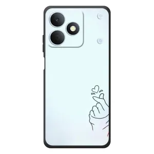 Чехлы (Знак сердечка) на RealMe Note 80 (Сердце на голубом)