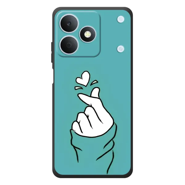 Чехол с рисунком «Сердечко на бирюзовом» для Realme Note 80 Чехол с рисунком «Сердечко на бирюзовом» для Realme Note 80