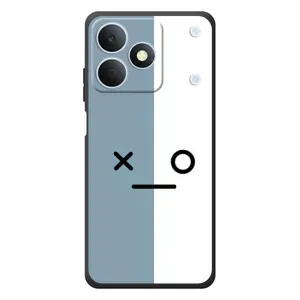 Силиконовые Чехлы (смешные стикеры) для RealMe Note 80 (Серо-белый)