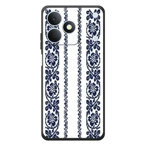 Силиконовый Чехол на RealMe Note 80 с картинкой Вышиванки (Синяя вышиванка)
