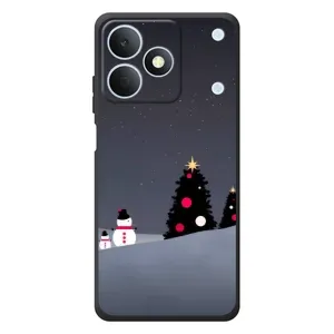 Чехлы на Новый Год RealMe Note 80 (Снеговички)
