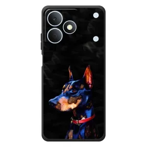 Бампер для RealMe Note 80 с картинкой "Песики" (Собака Мопс)