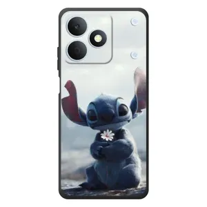 Чехол с рисунком Стич для Realme Note 80 (Стич с цветочком)