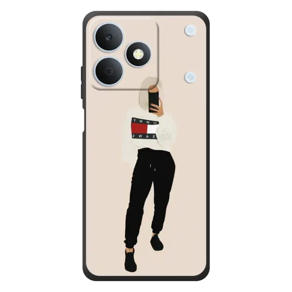 Чехол с рисунком «Стильная» для Realme Note 80