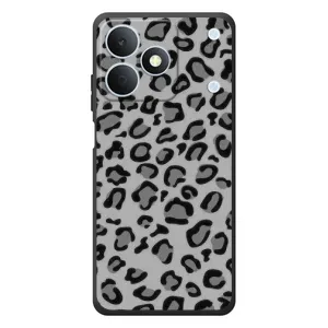 Чехол с леопардовым принтом на RealMe Note 80 (Темный леопрад)