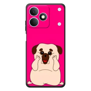 Чехол (ТПУ) Милые собачки для RealMe Note 80 (Веселый Мопсик)