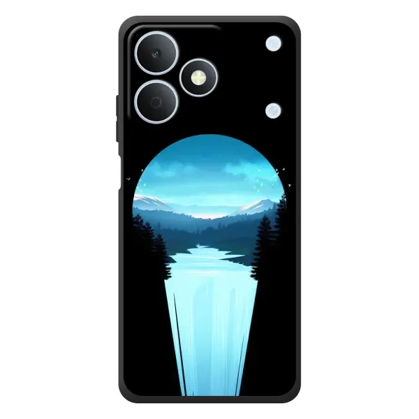 Чехол с рисунком «Синий Водопад» для Realme Note 80