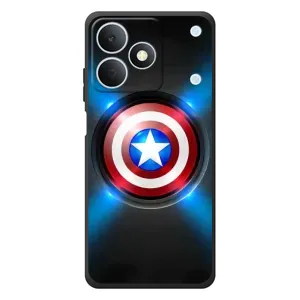 Чехол с Щитом Капитана Америки на RealMe Note 80 (Яркий Щит Капитана)