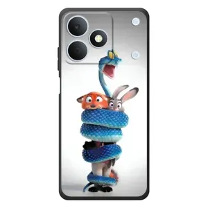 Силиконовый чехол с принтом Зоотрополіс для RealMe Note 80 (Змея Зоо)