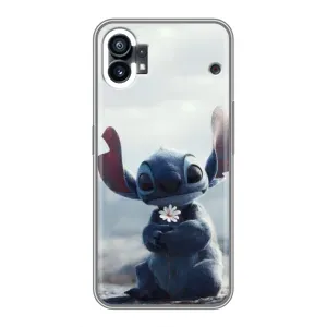 Чохол з малюнком Стіч для Realme P3 Ultra (Стіч з квіткою)