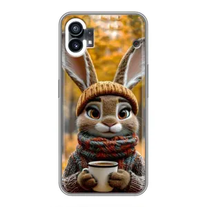 Печатный чехол «Зверята с кофе» для RealMe P3 Ultra (Зайчик с кофе)
