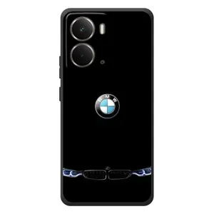Силіконовий бампер з картинкою машини на RealMe P3 (Чорний BMW)