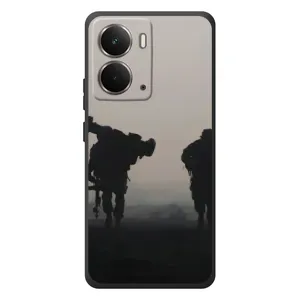 Чехлы на военную тематику для RealMe P3 (Бой солдат)