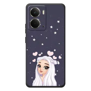 Чохол Стильні дівчата на RealMe P3 (Дівчина та серця)
