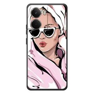 Чохол з картинкою Модні Дівчата RealMe P3 (Дівчина в халаті)