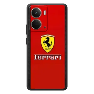 Силіконовий бампер з картинкою машини на RealMe P3 (Ferrari Logo)