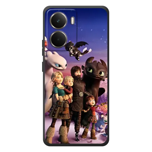 Чехол с рисунком «Герои дракона» для RealMe P3