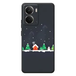 Силиконовый бампер на рождество для RealMe P3 (Город зимний)