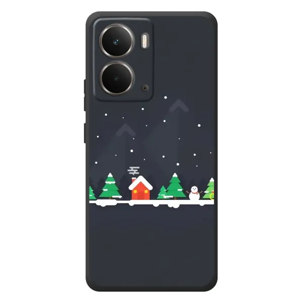 Чехол с рисунком «Город зимний» для RealMe P3 Чехол с рисунком «Город зимний» для RealMe P3