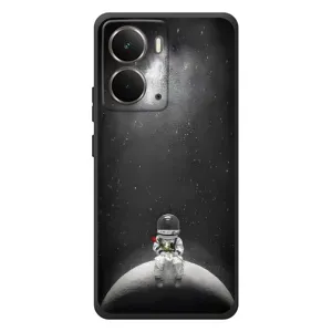 Силіконовый Чохол з принтом "Космонавти" на RealMe P3 (Космонавт романтик)