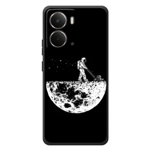 Силиконовый Чехол с принтом "Космонавты" на RealMe P3 (Космонавт)