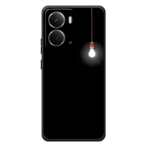 Чохол з картинками на чорному фоні для RealMe P3 (Лампочка)
