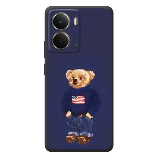 Чехол с рисунком «Мишка USA» для RealMe P3