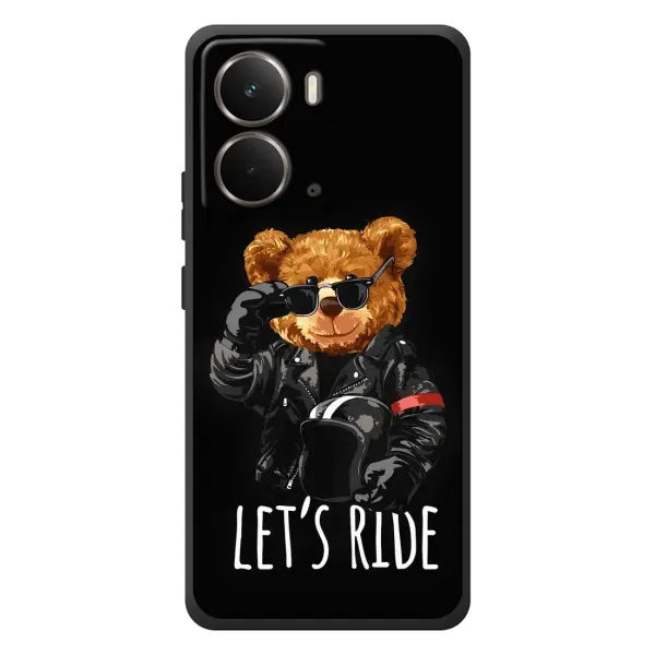 Чехол с рисунком «Модный Мишка» для RealMe P3
