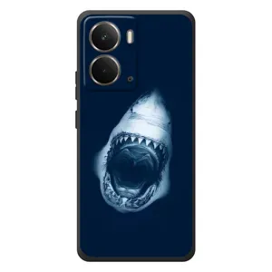 Силиконовый бампер с картинкой животных для RealMe P3 (Пасть Акулы)