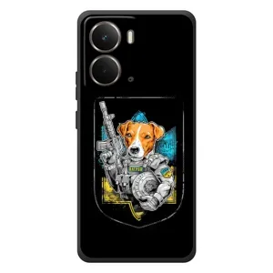 Чехол с принтом для RealMe P3 (Патрон Воин)