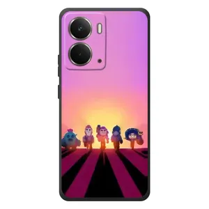 Силіконовый Чохол на RealMe P3 з картинкою Brawl Stars (Персонажі на заході сонця)
