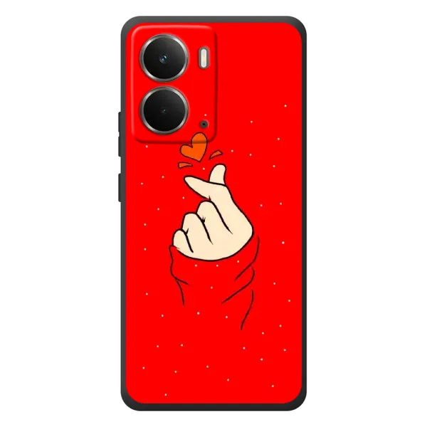 Чехол с рисунком «Сердце на красном» для RealMe P3