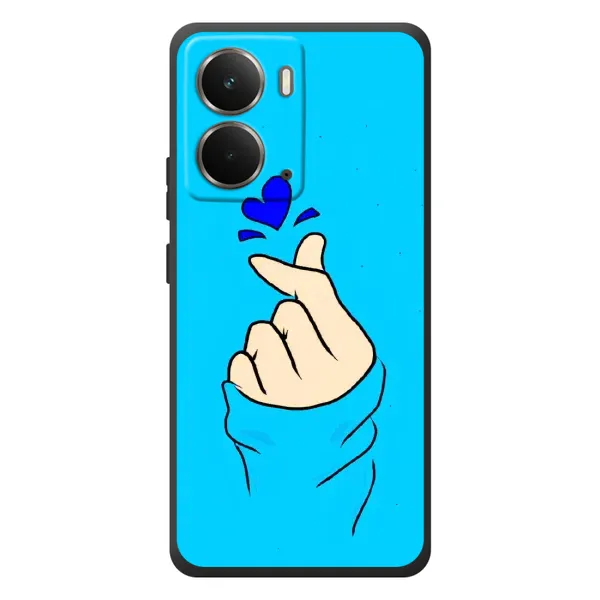 Чехол с рисунком «Сердце на синем» для RealMe P3