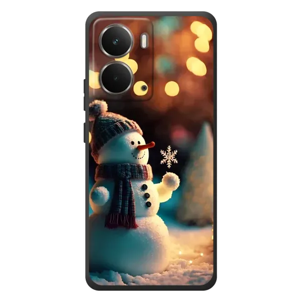 Чехол с рисунком «Снеговик праздничный» для RealMe P3