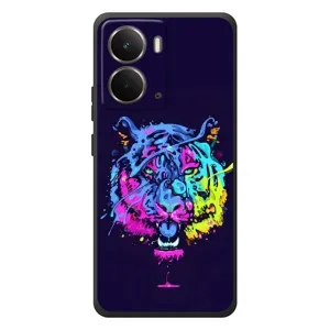 Силиконовый бампер с картинкой животных для RealMe P3 (Тигр-Арт)