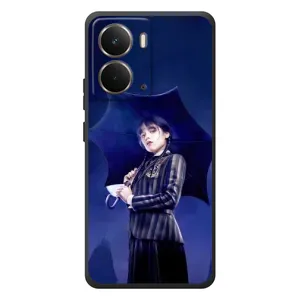 Чехлы с принтом Уэнсдей на RealMe P3 (Уэнсдей с зонтом)