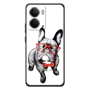 Бампер для RealMe P3 с картинкой "Песики" (В очках)