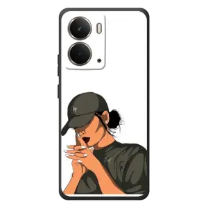 Силіконовый Чохол на RealMe P3 з картинкой Модных девушек (У зеленому)