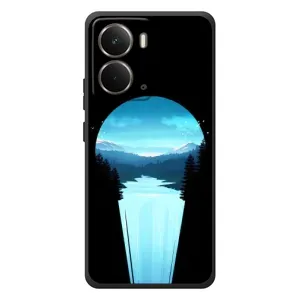Летний Чехол на RealMe P3 (Синий Водопад)