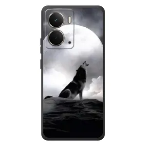 Чехол с Волком на RealMe P3 (Волк и луна)