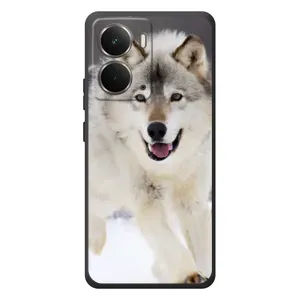Чехол с Волком на RealMe P3 (Волк на снегу)
