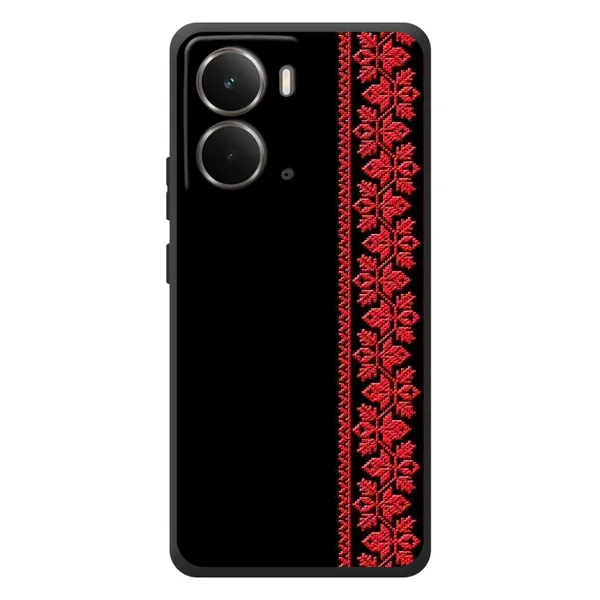Чехол с рисунком «Вышиванка на черном» для RealMe P3 Чехол с рисунком «Вышиванка на черном» для RealMe P3
